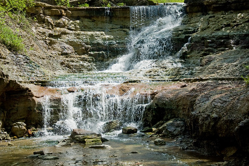 waterfall kansas cascade chasestatefishinglake
