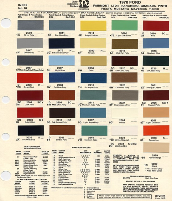 1978 Ford paint colors #4