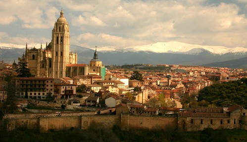 Skyline of Segovia, Spain