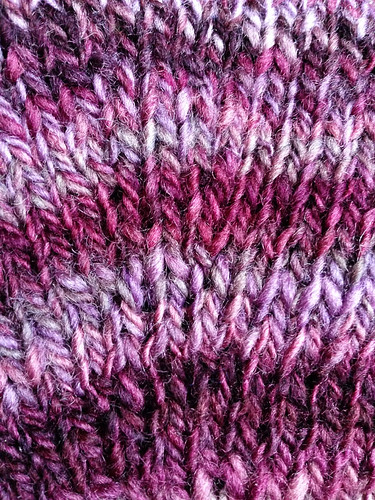 purple knitting