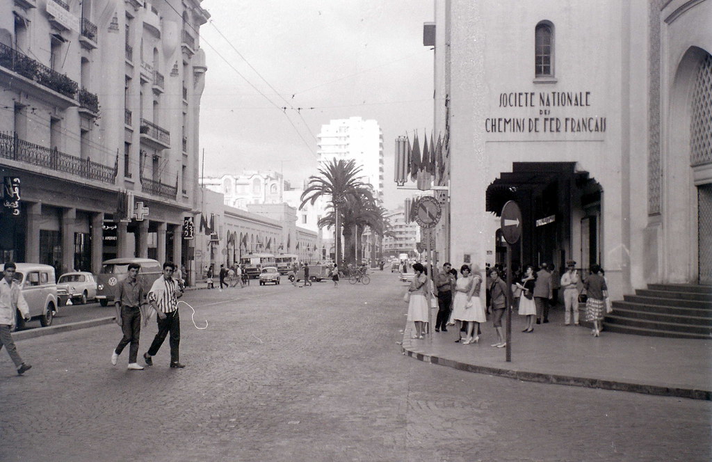 Marocco cartolina Casablanca immagine lati affrancata dopo Lippstadt 