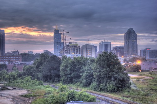 sunrise downtown raleigh hdr