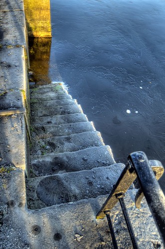 morning ireland cold galway sunrise frozen nikon steps hdr d300 claddaghquay