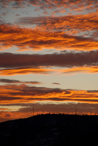 sunset sky clouds colorado steamboat