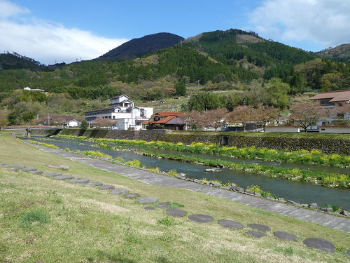 mountains water japan countryside scenery hills rivers views tsuwano honshu