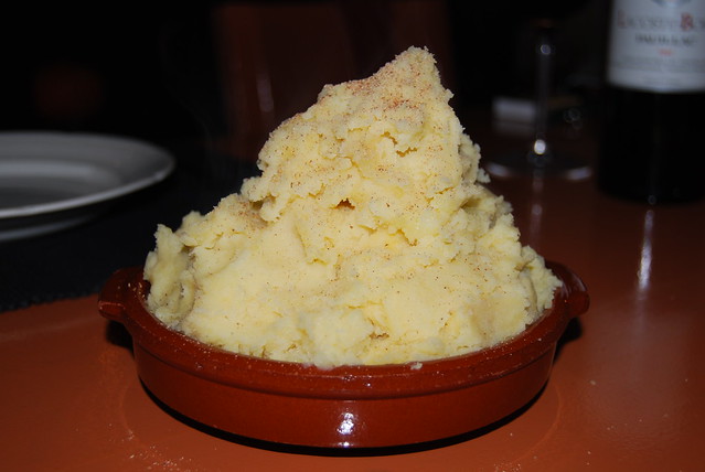 aardappelpuree met truffelolie