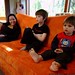 grandma watching jaws with her grandsons    MG 2372