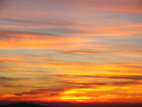 sunset smokies leconte