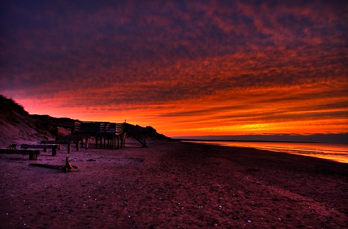 ocean sunset beach clouds island sand pentax fb prince atlantic edward boardwalk pei hdr brackley k100d