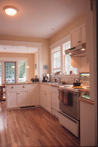New open all-white kitchen in Halifax.