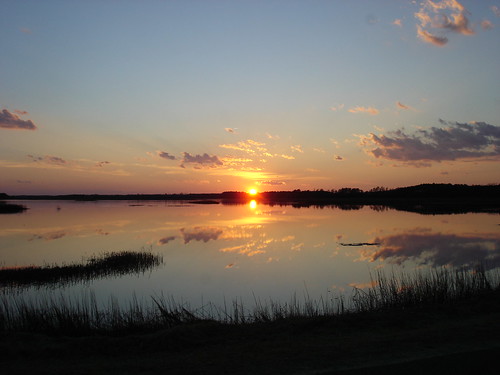 sunset rural creek seaside easternshore marsh quinby