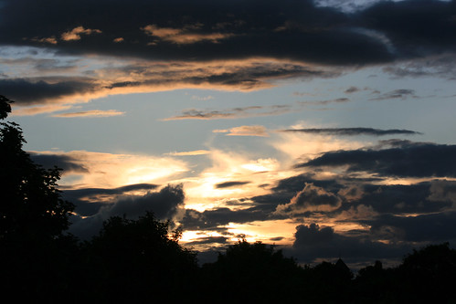 sunset summer silhouette backlight clouds germany geotagged deutschland europa europe day sonnenuntergang cloudy sommer july wolken juli rheinland gegenlicht alfter