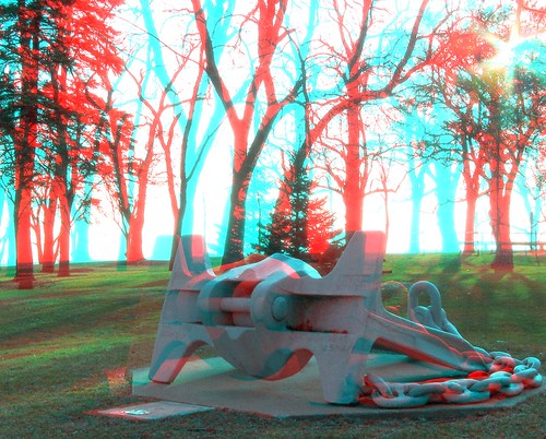 park sunset stereoscopic stereophoto 3d anaglyph iowa anchor stormlake redcyan 3dimages 3dphoto 3dphotos 3dpictures stormlakeia