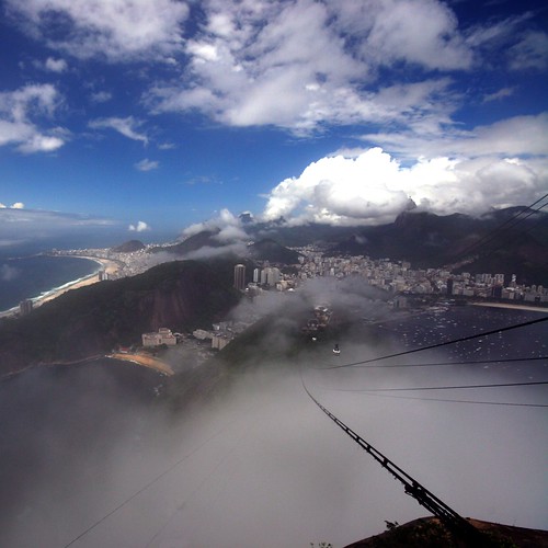 ocean travel sea brazil vacation mist mountains southamerica topf25 fog brasil riodejaneiro clouds landscape view vertigo landmark icon christtheredeemer corcovado wires cablecar sugarloaf discovery soe southatlantic mvdiscovery 10faves 5photosaday 25faves johndalkin heavensgatejohn anawesomeshot theunforgettablepictures riomistyview