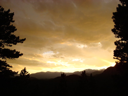 sunset mountain nature colorado