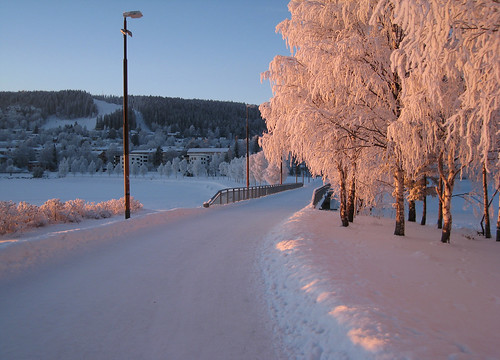 winter vinter footbridge sweden sverige 2009 jämtland februari frösön östersund flickrsbest gångbro