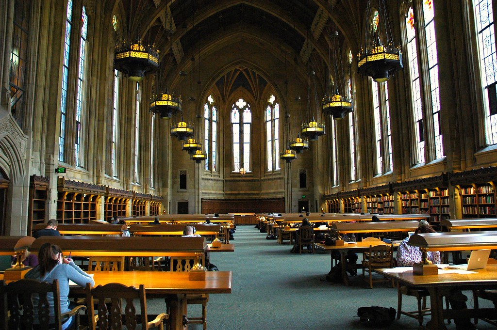 Suzzallo Library, one of the great libraries of the world - studying here embues you with a feeling of scholarly history, Seattle, Washington, USA