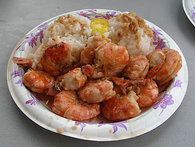 A plateful of Giovanni's shrimps