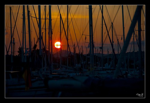 sun sailboat marina sunrise boats greece corfu masts 2009 d300 gouvia pregamechallenge