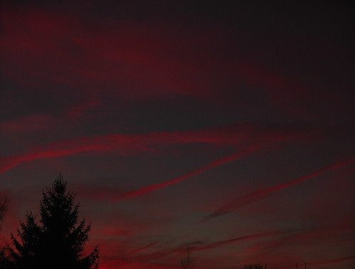sunset red orange sun clouds evening sonnenuntergang dusk down chemnitz wittgensdorf