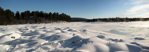 winter snow river circle geotagged sweden lappland lapland polar kiruna rautas geo:lat=68070484 geo:lon=19385719