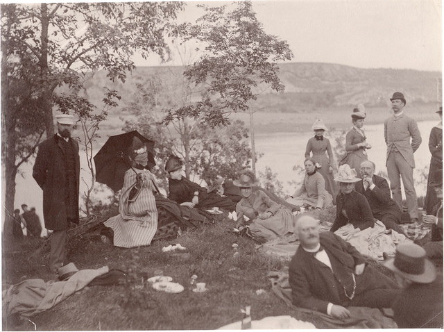 People on a picnic, Lysekil, Sweden