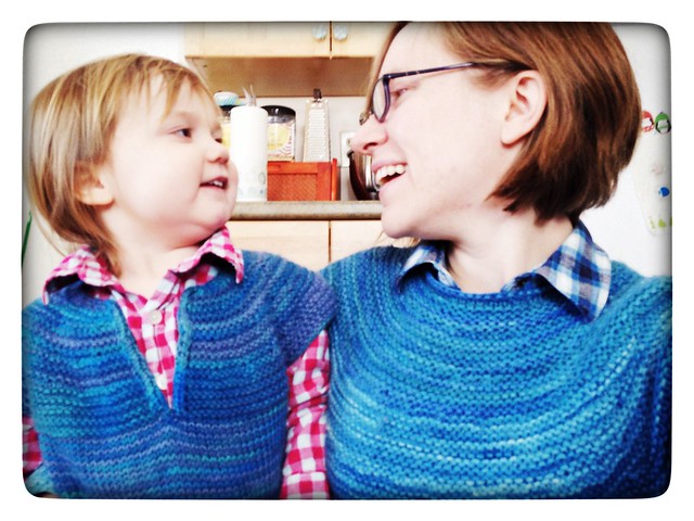 Me and my girl and our matchy sweaters.