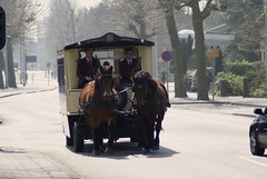 Paardenkoets op de Amsterdamseweg in Amstelveen