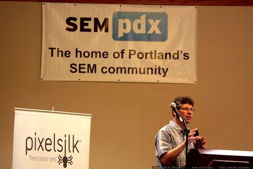 danny sullivan   the (almost) all request keynote   sempdx searchfest 2009     MG 9095