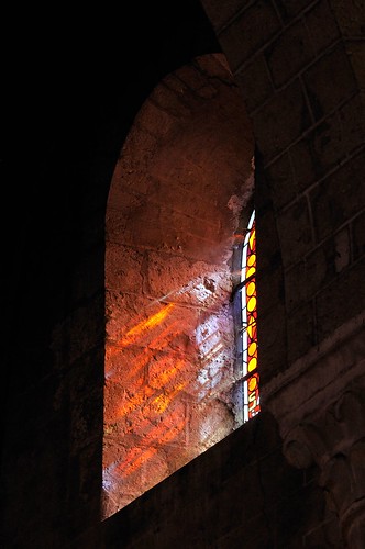 red window dark arch patterns gothic stainedglass 70300mmvr nikond300