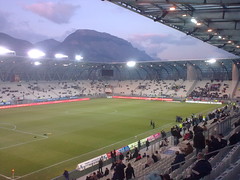 Le stade des Alpes lors de Grenoble 0-0 PSG