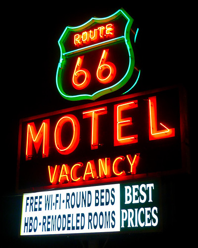 california ca sign night vintage route66 neon panasonicdmclx2 keylargodiverflickrcom vintagemotelsign