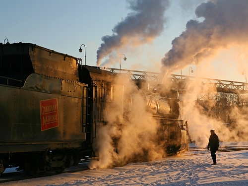 shadow snow silhouette sunrise pennsylvania steam locomotive scranton railyard steamtown
