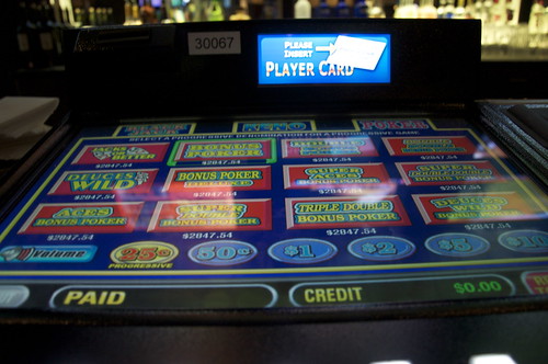 Video Poker at Bodines Casino, Carson City, Nevada