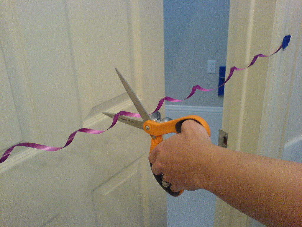 the ribbon cutting