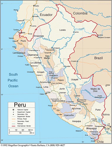 Mapa de los Departamentos del Perú. | Explore thejourney1972… | Flickr ...