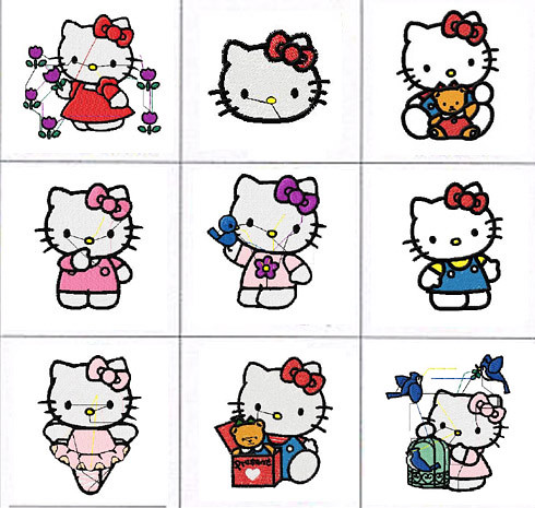 Hello Kitty Embroidery Designs - Page 2 - Hip Girl Boutique Free