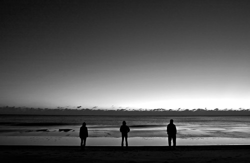 blackandwhite beach silhouette sunrise delaware bethanybeach canon1740mmf4l churchretreat kumc canon40d