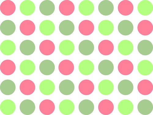 Pink and green polka dot background