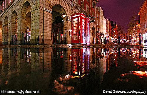 London Rain at Night ....in Covent Garden~~~~