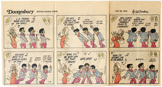 "Beats workin." Doonesbury on Gladys Knight and The Pips