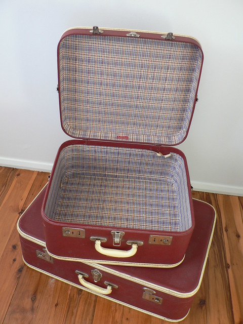 Inside Vintage Suitcases