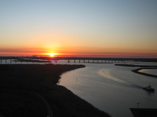 winter sunset louisiana dusk bridges lakecharles gulfcoast