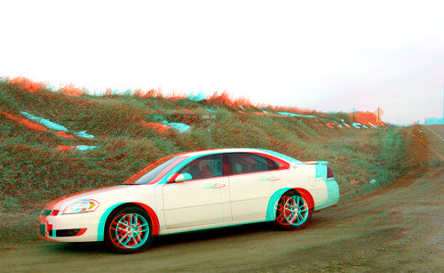 car rural stereoscopic stereophoto 3d spring rustic anaglyph iowa vehicle redcyan 3dimages 3dphoto 3dphotos 3dpictures