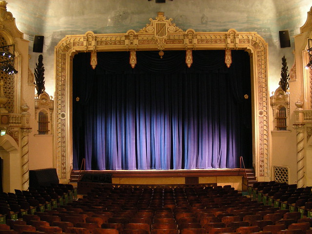 New stage curtains at the 7th Street