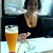 rachel with her first pint of beer   DSC02837