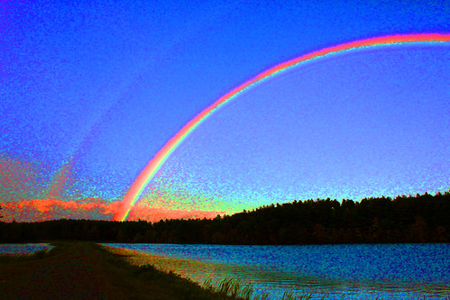 digital rainbow photomanipulate