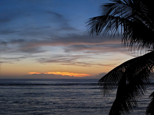 sunset beach island indianocean australia cocoskeelingislands worldtrekker