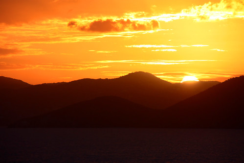 sunset sea sky sun beach nature water clouds island golden rocks paradise bvi britishvirginislands virgingorda caribbe “flickraward”