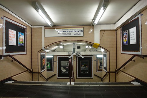 Night-time at Great Portland Street